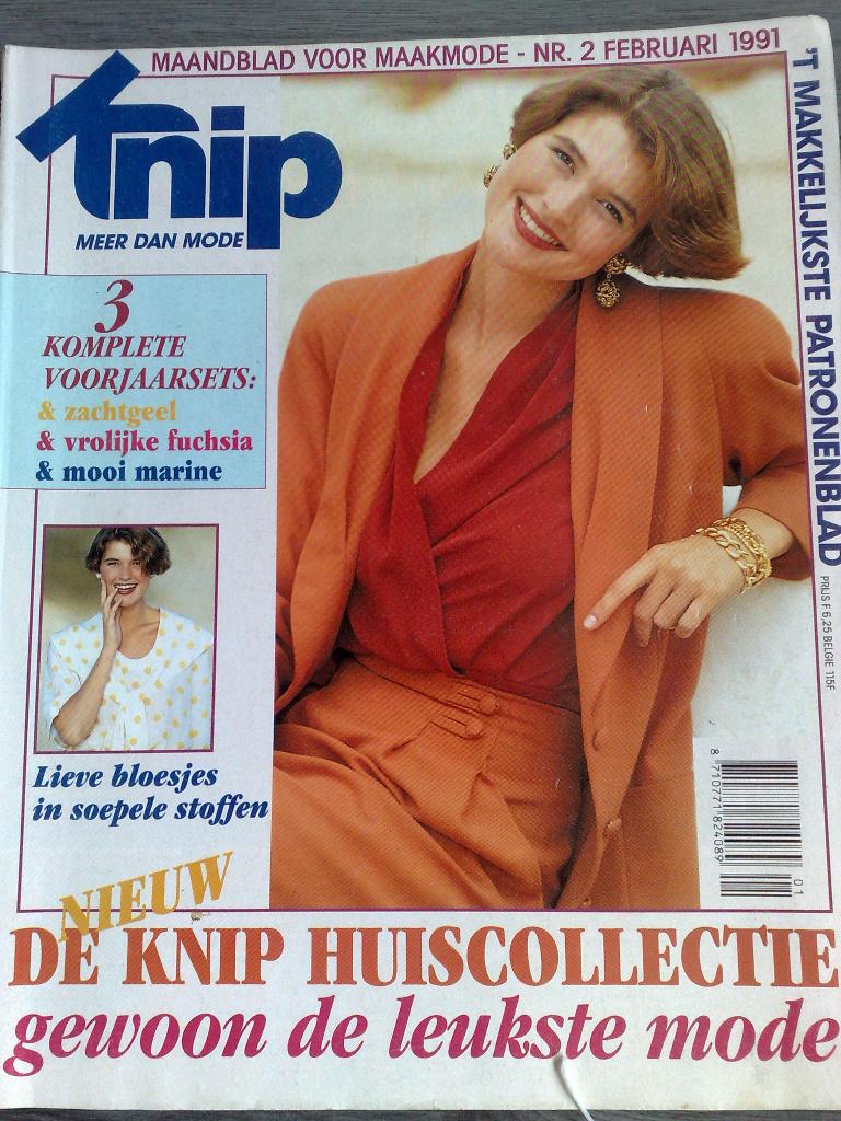 Knipmode kledingpatronen februari nr. 2 / 1991, Hobby en Vrije tijd, Kledingpatronen, Verzenden, Vrouw, Knipmode