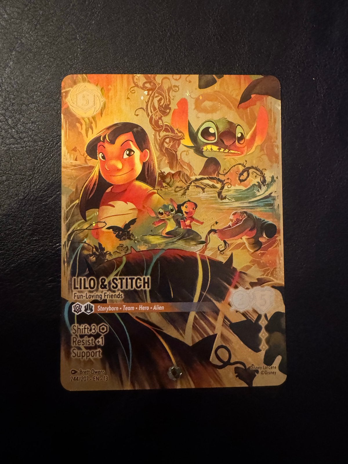 Lilo & Stitch Lorcana Kaart - Fun-Loving Friends 244/207, Ophalen, Nieuw