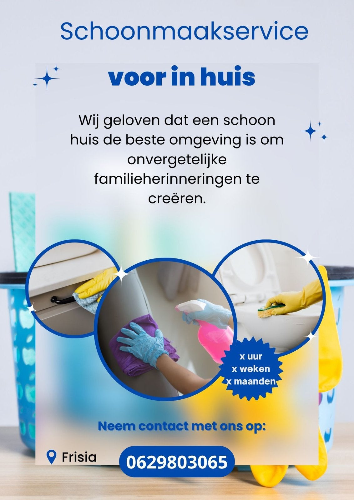 Schoonmaak van de woning