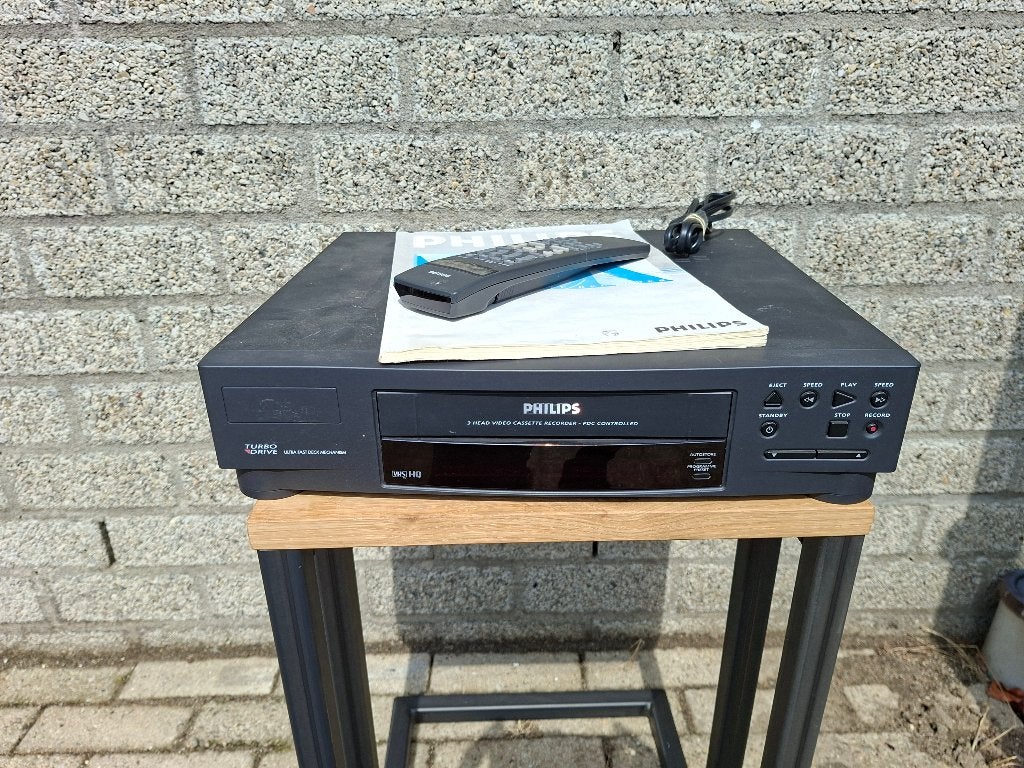 zgan nieuwstaat videorecorder  philips turbodrive, Audio, Tv en Foto, Videospelers, Ophalen of Verzenden, Zo goed als nieuw, VHS-speler of -recorder