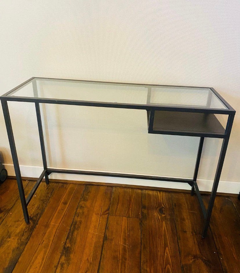 Glazen Bureau Ikea afhalen, Ophalen, 36 cm, Zo goed als nieuw, IKEA
