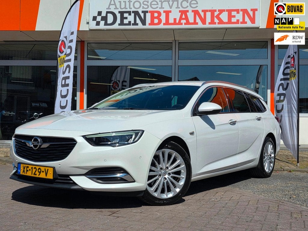 Opel Insignia Sports Tourer 1.6 Turbo Bns Executive 200pk BJ, Auto's, Opel, Gebruikt, 4 cilinders, Leder en Stof, Wit