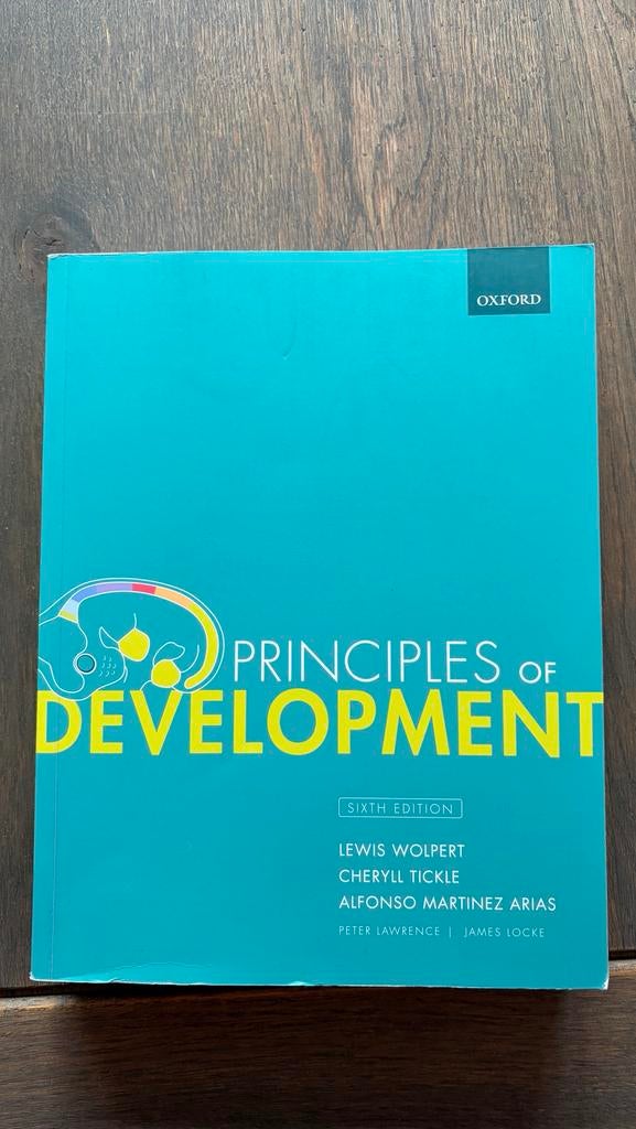 Principles of Development - Wolpert (6th edition), Boeken, Ophalen of Verzenden, Beta, Zo goed als nieuw, WO