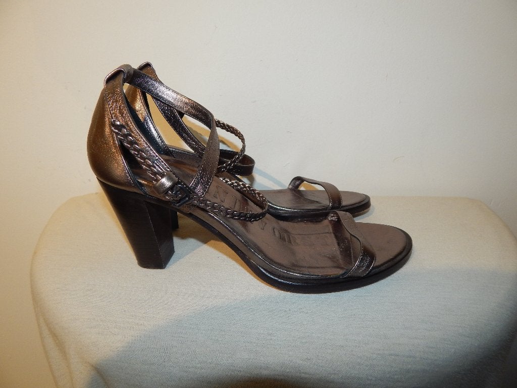 A.F. vandevorst leren sandalen zilver kleur vlecht band 38.5, Kleding | Dames, Schoenen, A.F. Vandevorst, Overige kleuren, Verzenden