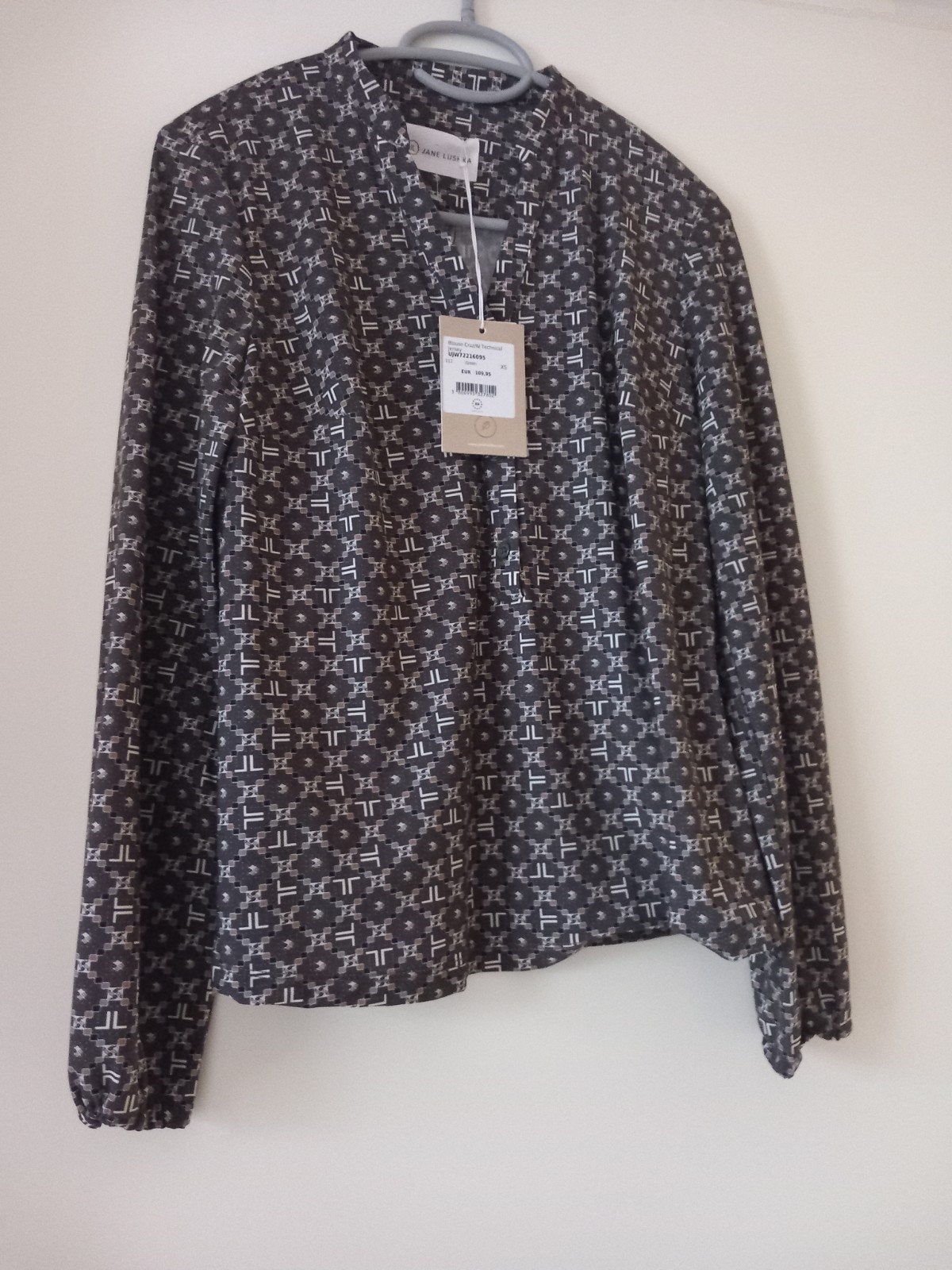 Prachtige travelstof groene blouse van Jane Lushka mt XS, Ophalen of Verzenden, Nieuw, Maat 34 (XS) of kleiner, Groen