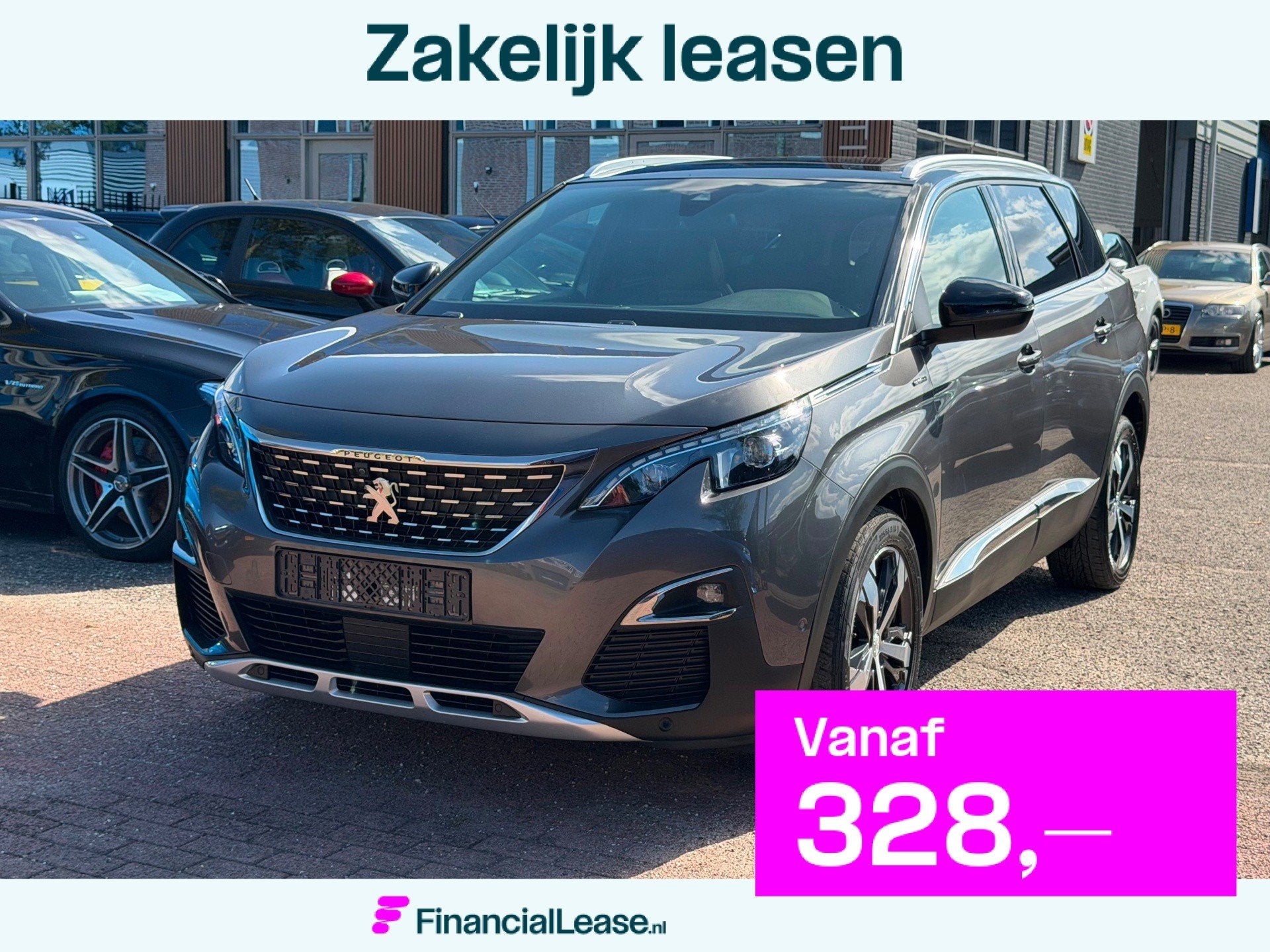 Peugeot 5008 1.6 PureTech GT-Line - PANORAMADAK - CAMERA - M, Automatische klimaatregeling, Gebruikt, Zwart, 4 cilinders
