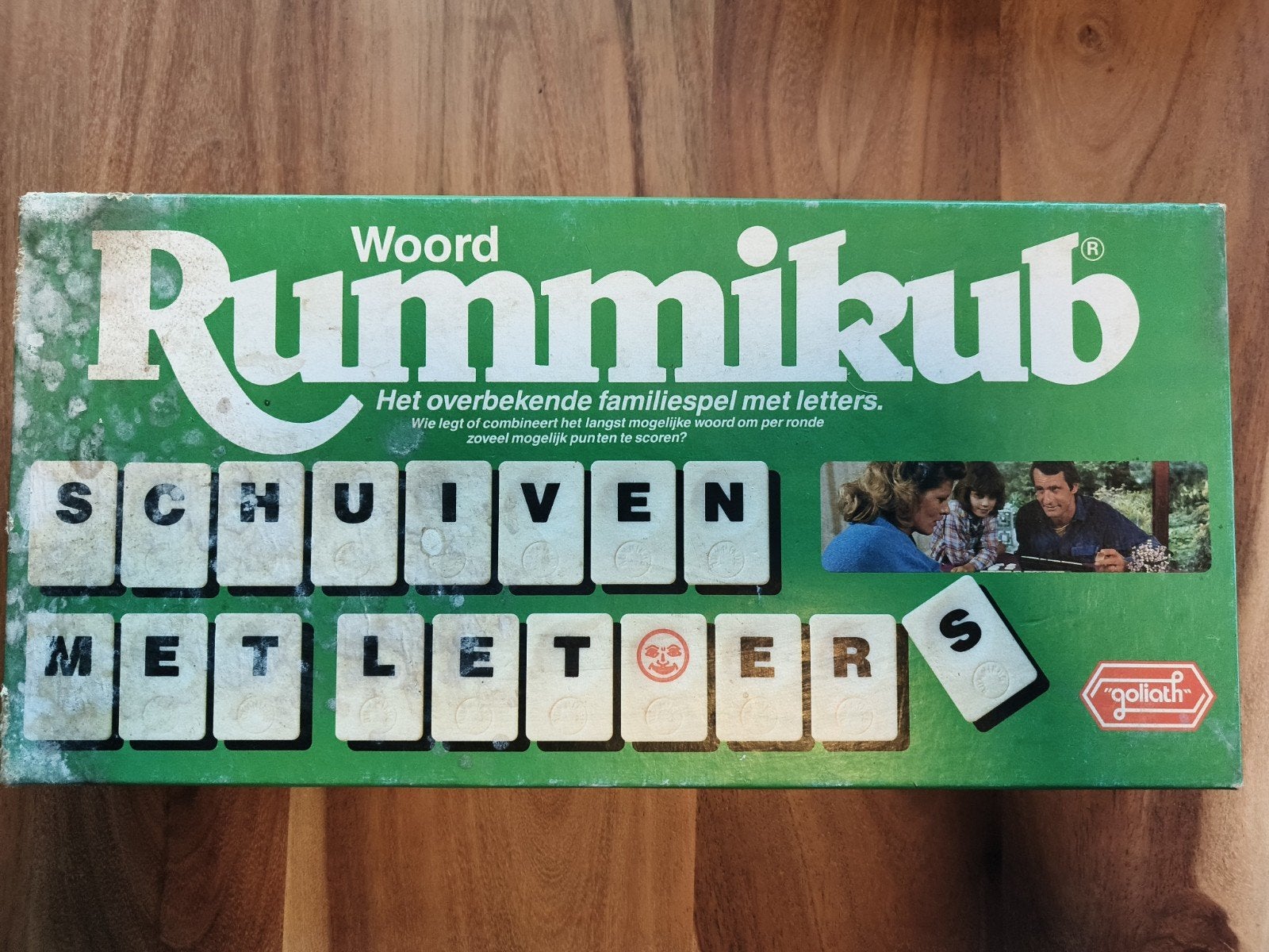 Rummikub Woord Schuiven Met Letters - Familiespel, Drie of vier spelers, Ophalen of Verzenden, Gebruikt, Goliath