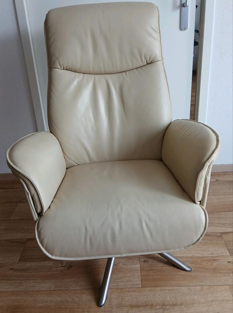 Fauteuil Leer  (HJort)), Huis en Inrichting, Fauteuils, Ophalen, Zo goed als nieuw, 50 tot 75 cm, Leer