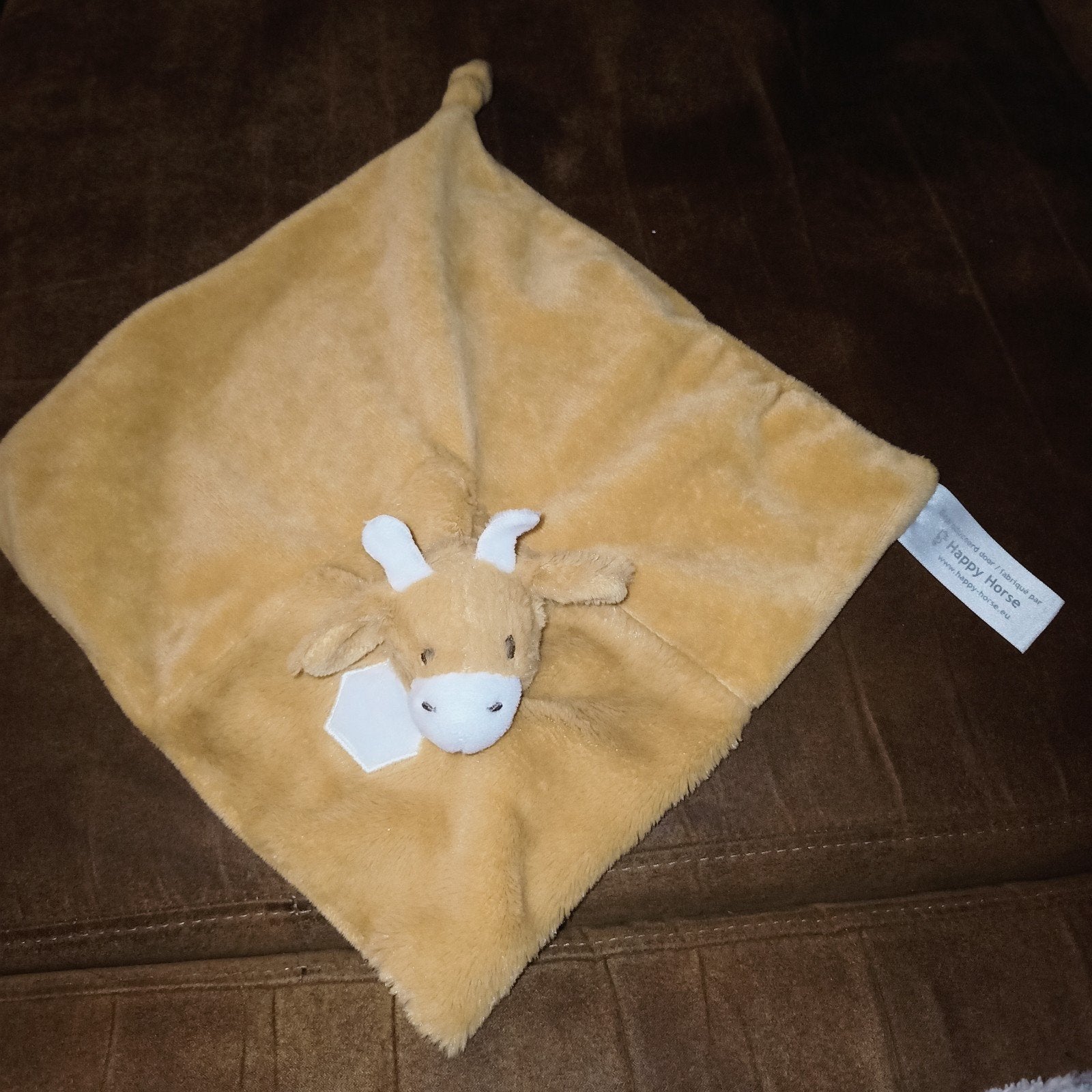 Happy horse, giraf knuffeldoek., Happy Horse, Ophalen of Verzenden, Zo goed als nieuw, Wasbaar