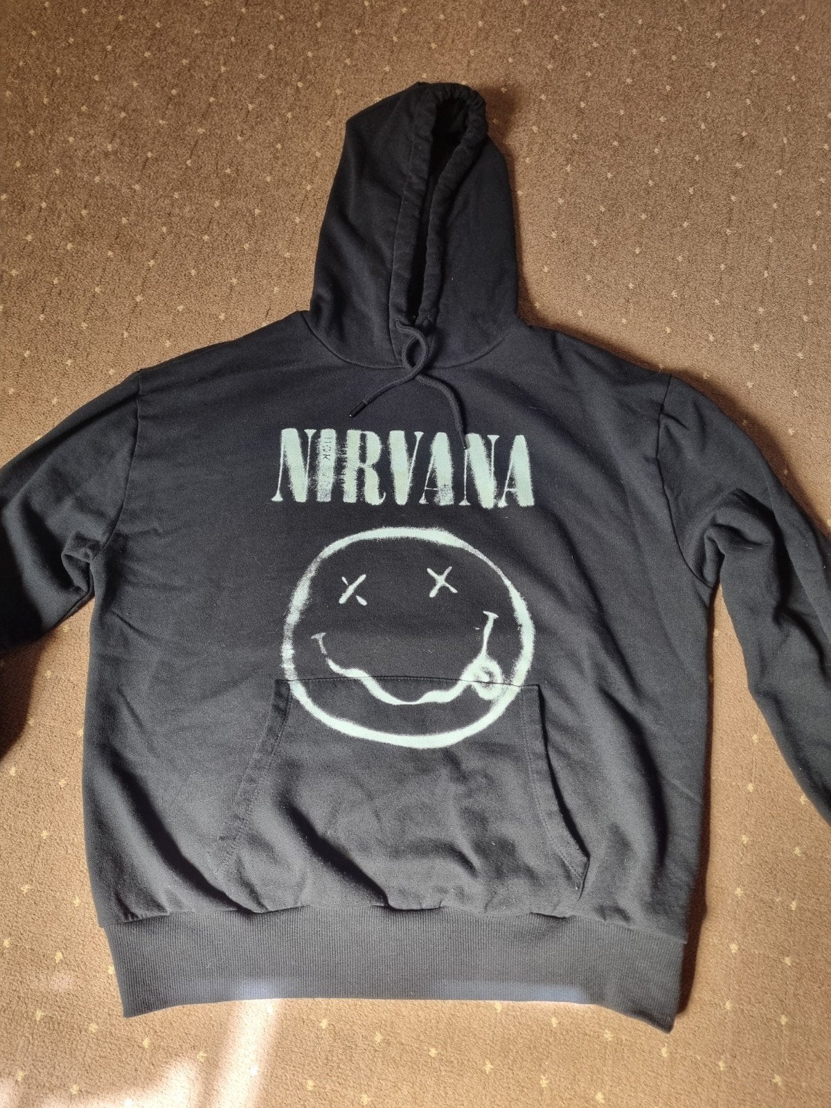Nirvana Smiley Hoodie XL zgan, Ophalen of Verzenden, Zo goed als nieuw, Maat 56/58 (XL)