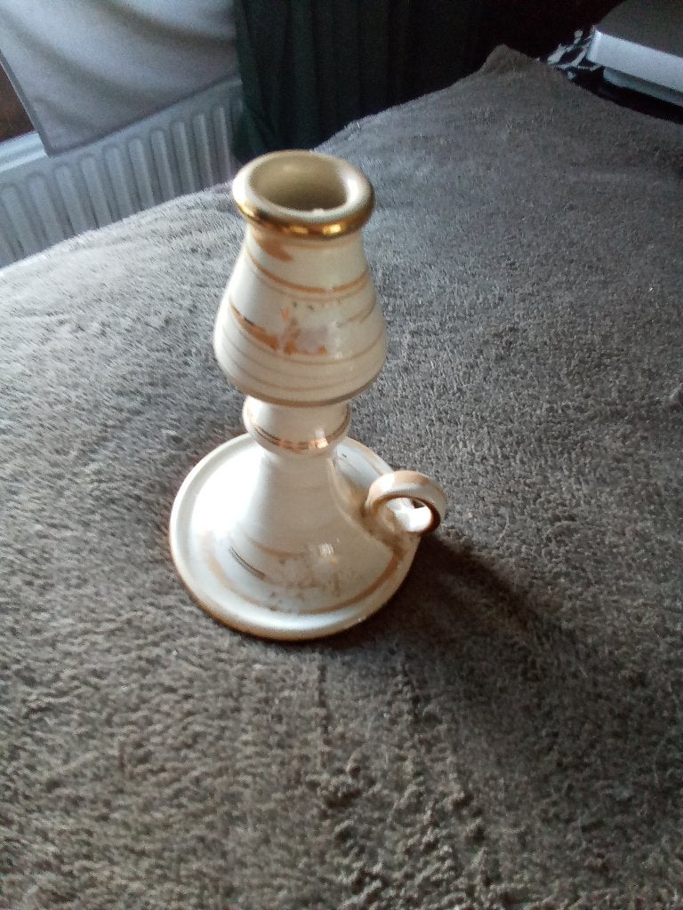 1 kandelaar grieks G.S.Presenta ongeveer 20 cm 24K, Ophalen
