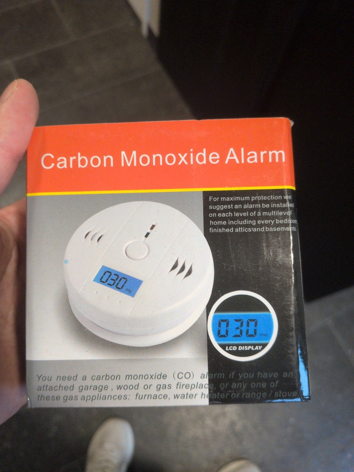 Nieuw Koolmonoxidemelder met LCD-scherm, Doe-het-zelf en Verbouw, Alarmsystemen, Ophalen of Verzenden, Nieuw, Detector, Sensor of Melder