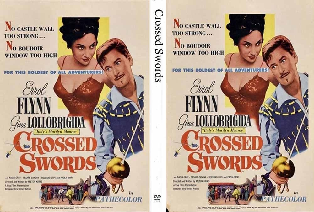 Crossed Swords 1954 DVD met Errol Flynn, Gina Lollo, Vanaf 16 jaar, 1980 tot heden, Ophalen of Verzenden, Zo goed als nieuw