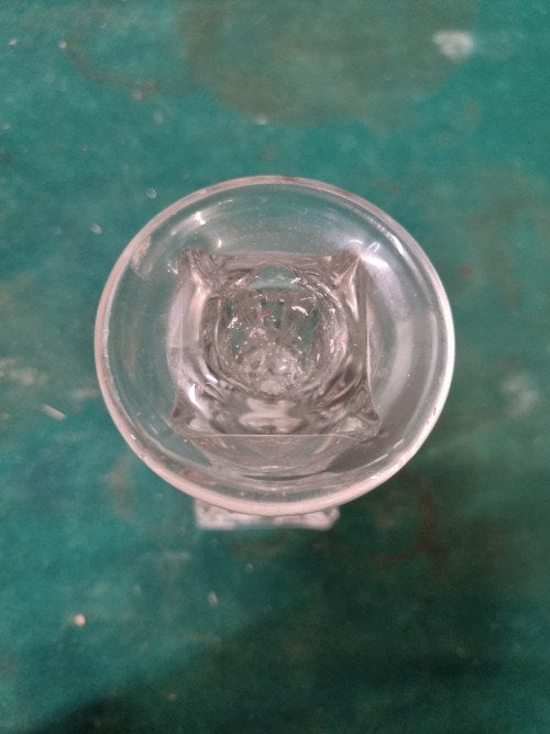 kandelaar vaasje kristal glas, Ophalen of Verzenden, 'T Olde Gre-j, Info@toldegrej.nl, Endepoelstraat 20f Didam