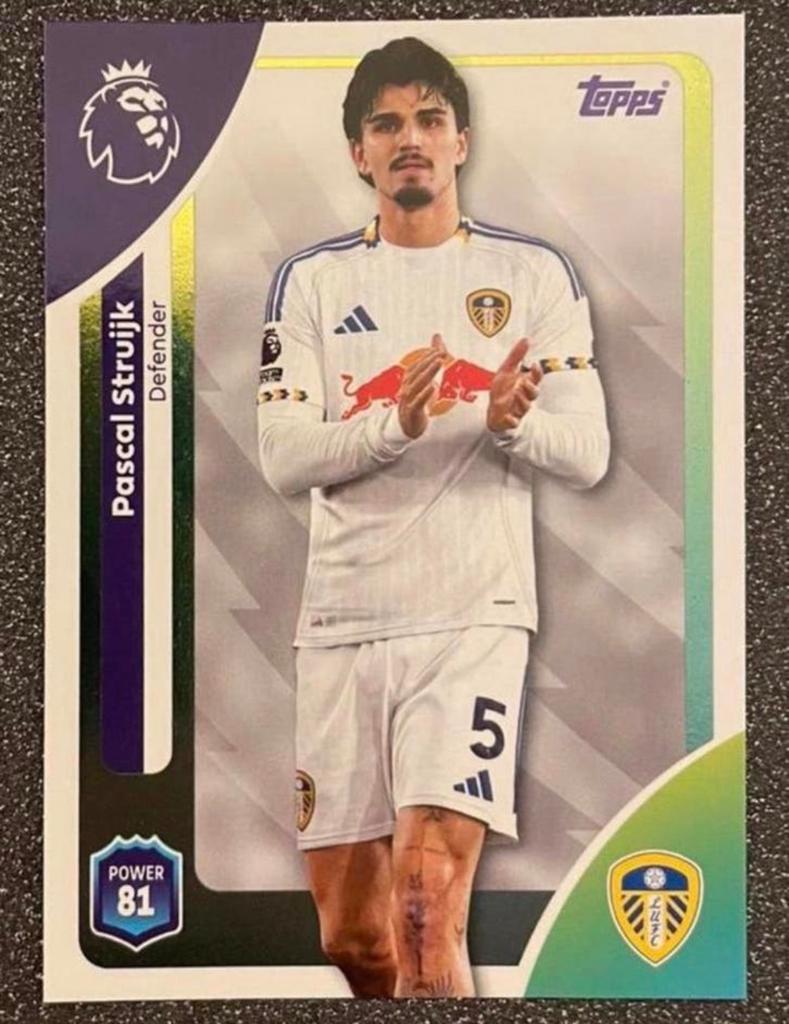 Topps Premier League 25/26    PASCAL STRUIJK   LEEDS UNITED, Verzenden, Zo goed als nieuw, Plaatje