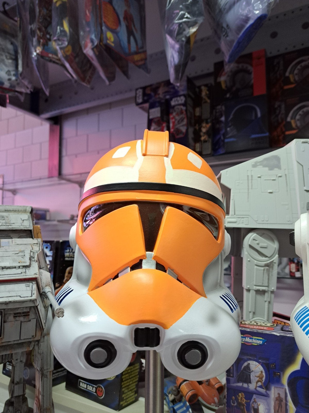 star wars helm 50,-, Ophalen of Verzenden, Zo goed als nieuw, Actiefiguurtje