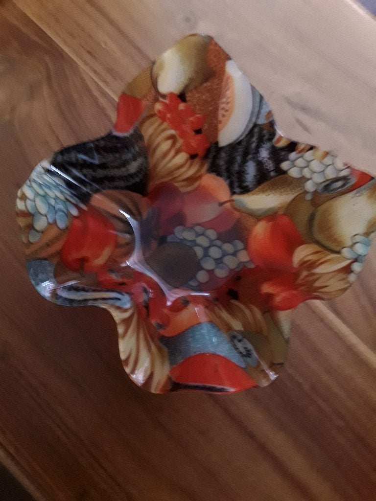 vintage fruitschaal, Huis en Inrichting, Woonaccessoires | Schalen en Manden, Kunststof, Schaal, Ophalen of Verzenden, Zo goed als nieuw