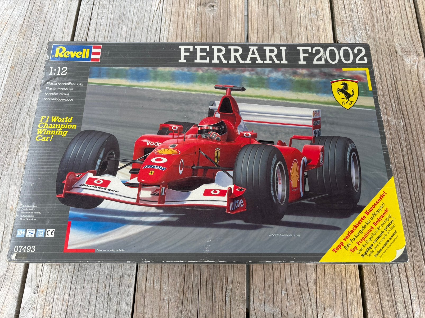 Revell 1/12 Ferrari F2002 Schumacher NIEUW, Hobby en Vrije tijd, Modelbouw | Auto's en Voertuigen, Ophalen, Auto, Revell, Groter dan 1:32