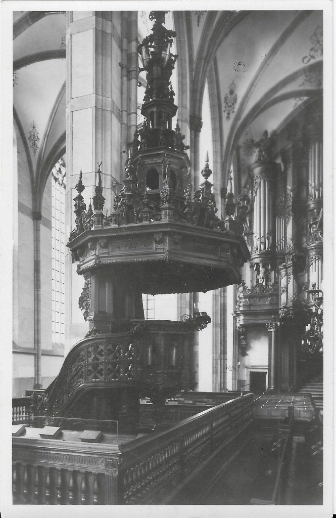 Zwolle, Groote kerk, St. Michaelskerk, kansel, preekstoel, Verzenden, 1940 tot 1960, Ongelopen, Overijssel