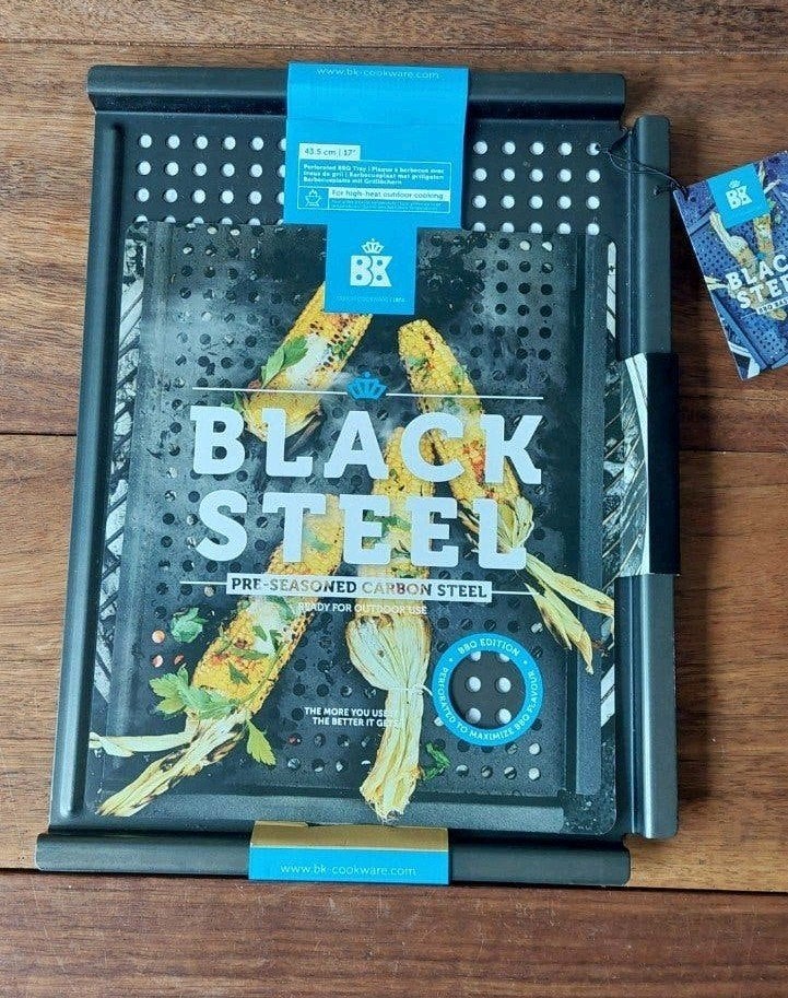 BK Black Steel bbq tray - barbecueplaats 43,5 cm, Ophalen, Overige typen, Nieuw, Zwart