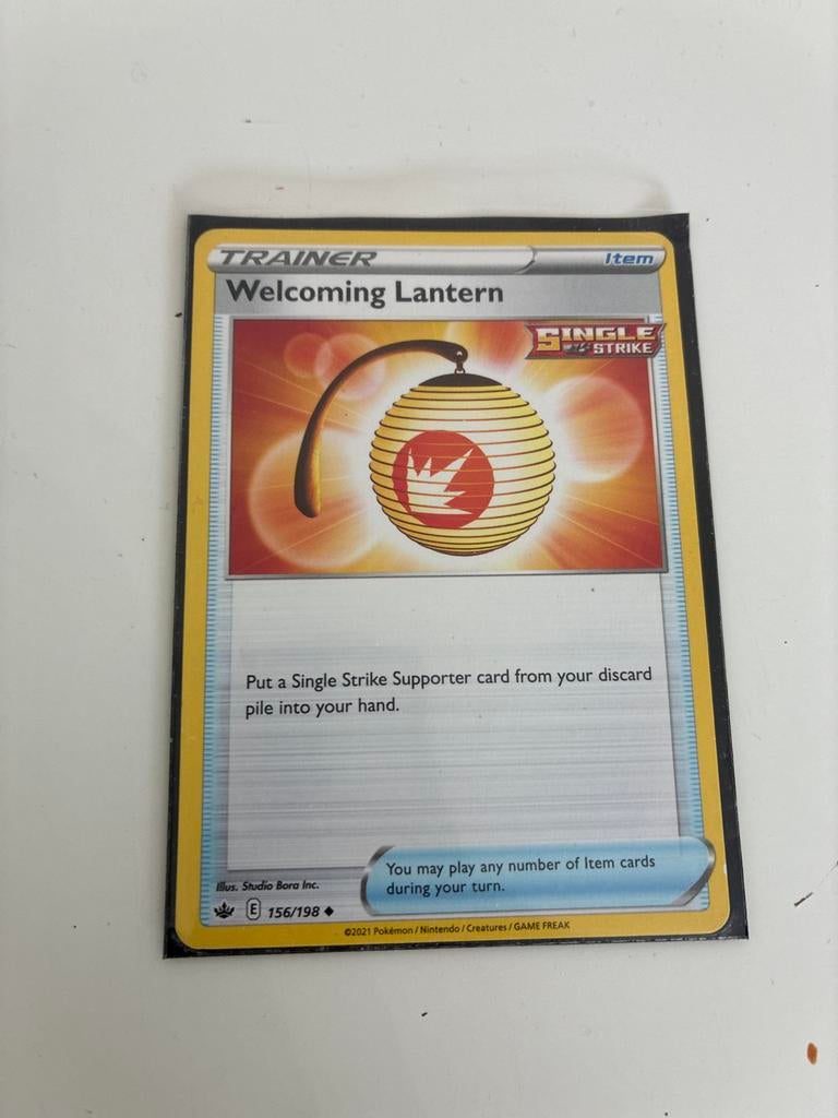 Pokémon TCG: Welcoming Lantern Trainer Kaart (156/198), Verzenden, Zo goed als nieuw, Losse kaart