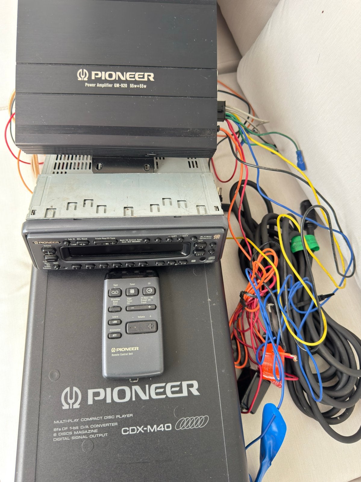 Pioneer Autoradio Set: Versterker, CD-Wisselaar, Afstandsbed, Ophalen of Verzenden, Zo goed als nieuw