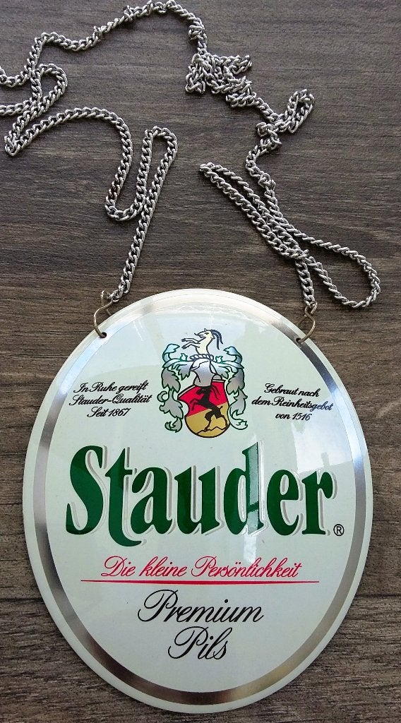 1980-1990 Emaille Bordjes Schildjes Deurpostje Oktober Feest, Verzamelen, Biermerken, Ophalen of Verzenden, Reclamebord, Plaat of Schild