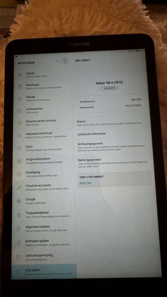 Samsung Tab A (2016), Computers en Software, Android Tablets, Zo goed als nieuw, 10 inch, 32 GB, Ophalen of Verzenden