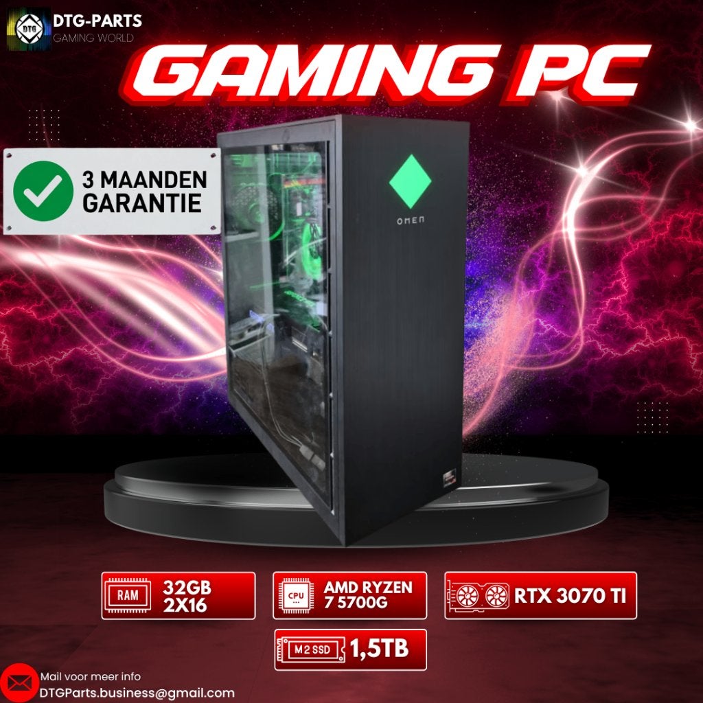 Gaming PC // RTX 3070 ti & AMD 7 5700G & 32GB, Ophalen, 7604 HM, 32 GB, DTGParts.Business@gmail.com