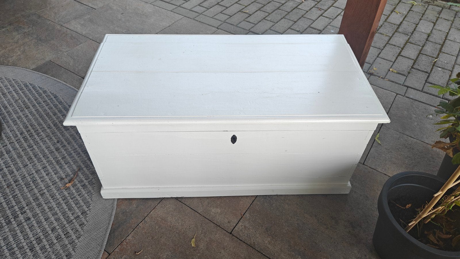 Witte houten kist 52x100x43cm (lxbxh), Ophalen, Gebruikt, 50 tot 100 cm, 75 tot 100 cm