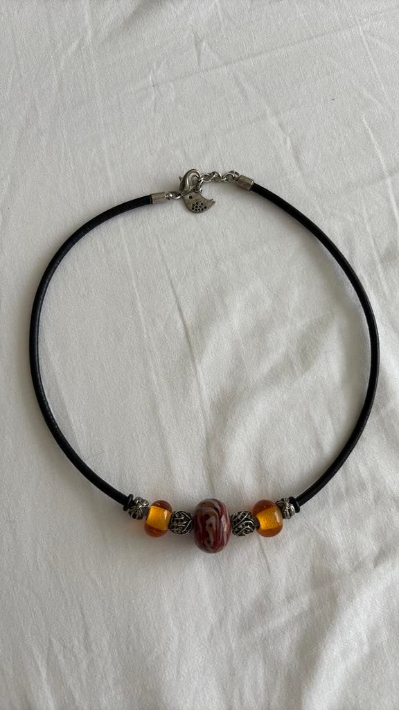 Halsketting dames, Sieraden, Tassen en Uiterlijk, Kettingen, Ophalen of Verzenden, Zo goed als nieuw, Overige materialen