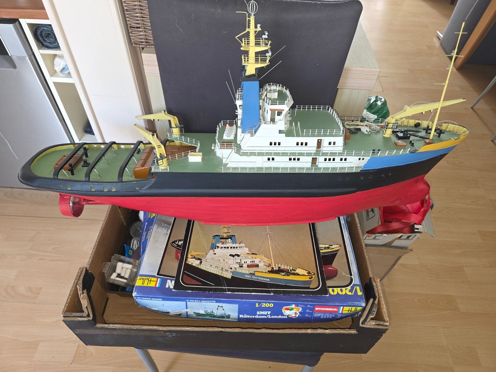 De Smit Rotterdam modelbouwschip - Voor de hobbyist, Hobby en Vrije tijd, Modelbouw | Boten en Schepen, Ophalen