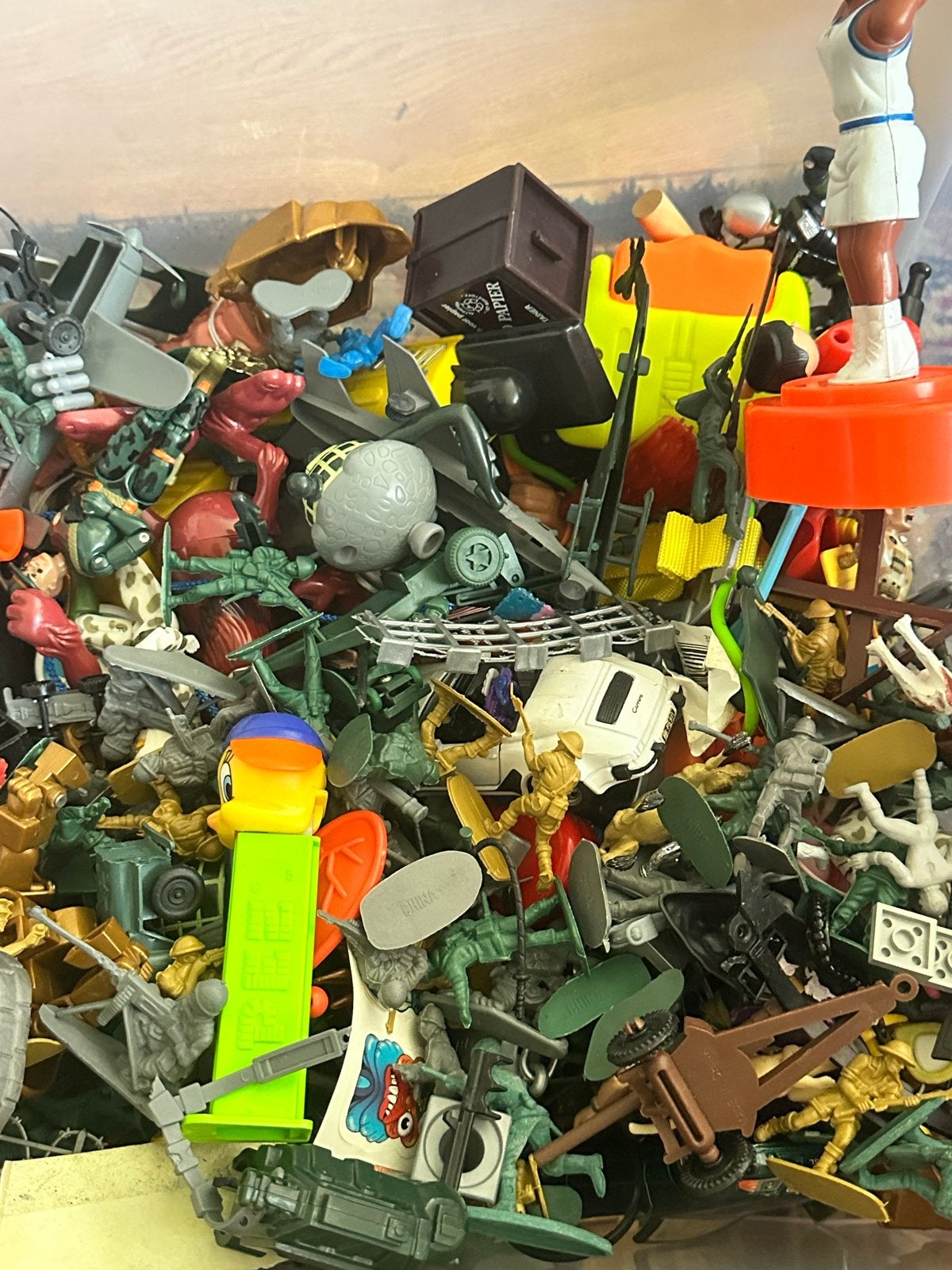 Grote verzameling speelgoedfiguren en accessoires, Kinderen en Baby's, Speelgoed | Actiefiguren, Ophalen, Gebruikt