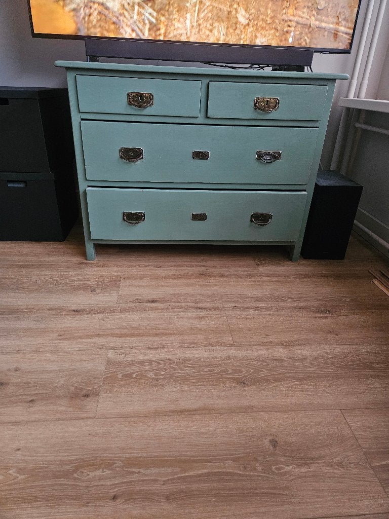 Vintage dressoirkast, Ophalen, Gebruikt, 100 tot 150 cm, Met lade(s)