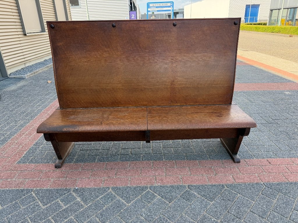Houten bankje, Ophalen