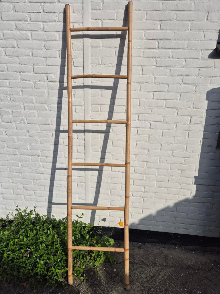 Sissy Boy bamboe ladder 220x50 decoratie/kleding, Ophalen, Zo goed als nieuw