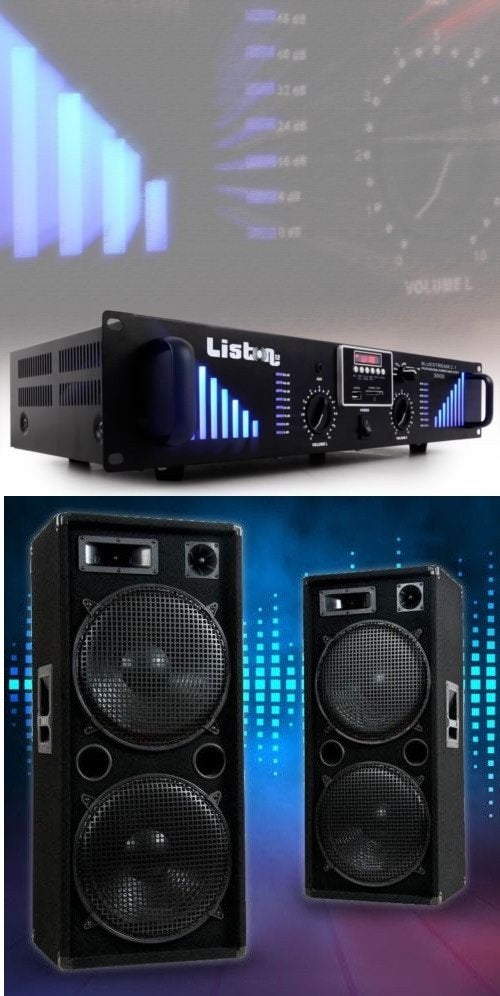 3000W Versterker Amplifier Veel Funkties Incl. Luidsprekers!, Ophalen of Verzenden, Nieuw, Overige merken