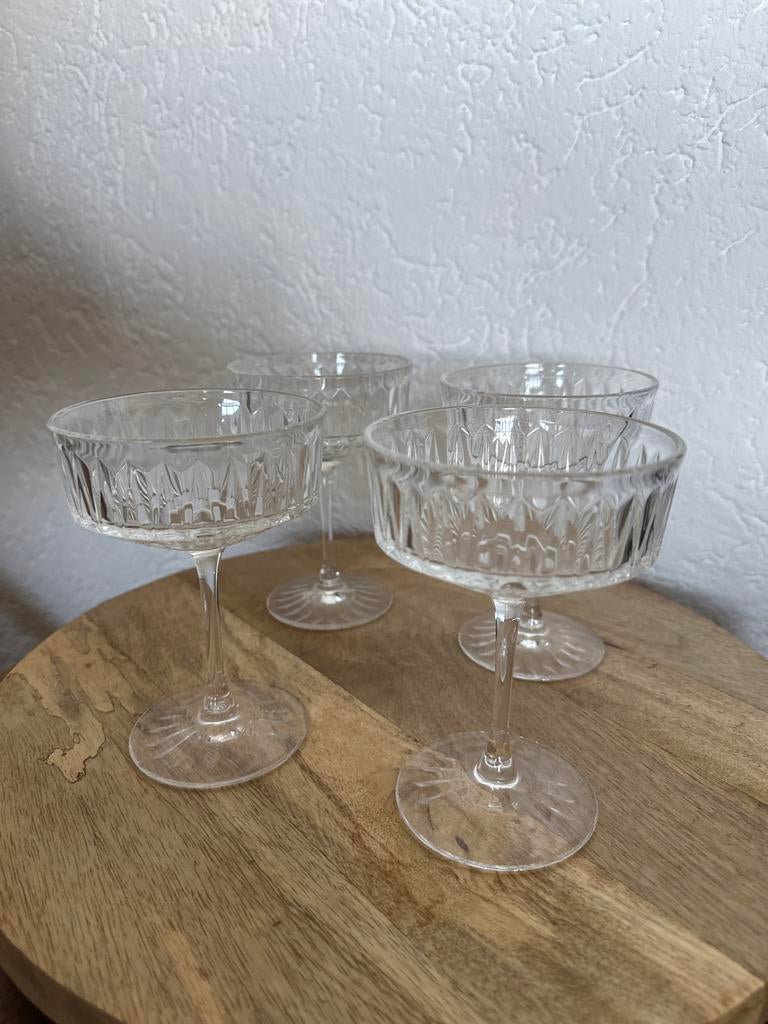 Set van 4 cocktailglazen, Huis en Inrichting, Keuken | Keukenbenodigdheden, Ophalen, Nieuw, Glas