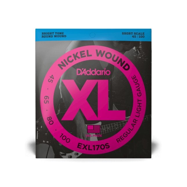 D'Addario EXL170S Short Scale basgitaar snarenset, ., Nieuw, ., .