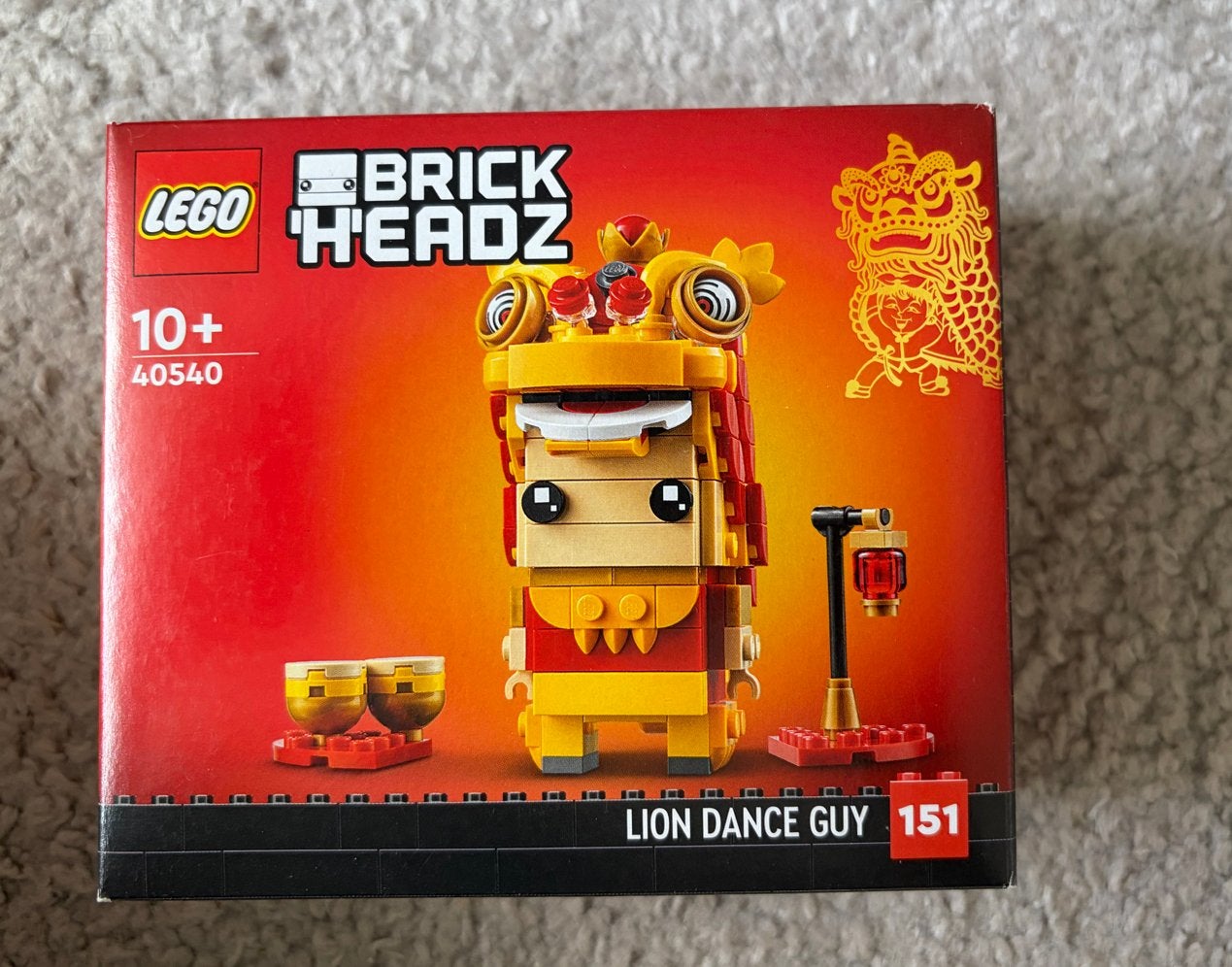 Lego BrickHeadz 40540 Lion Dance Guy - Nieuw in doos, Lego, Nieuw, Ophalen of Verzenden, Complete set