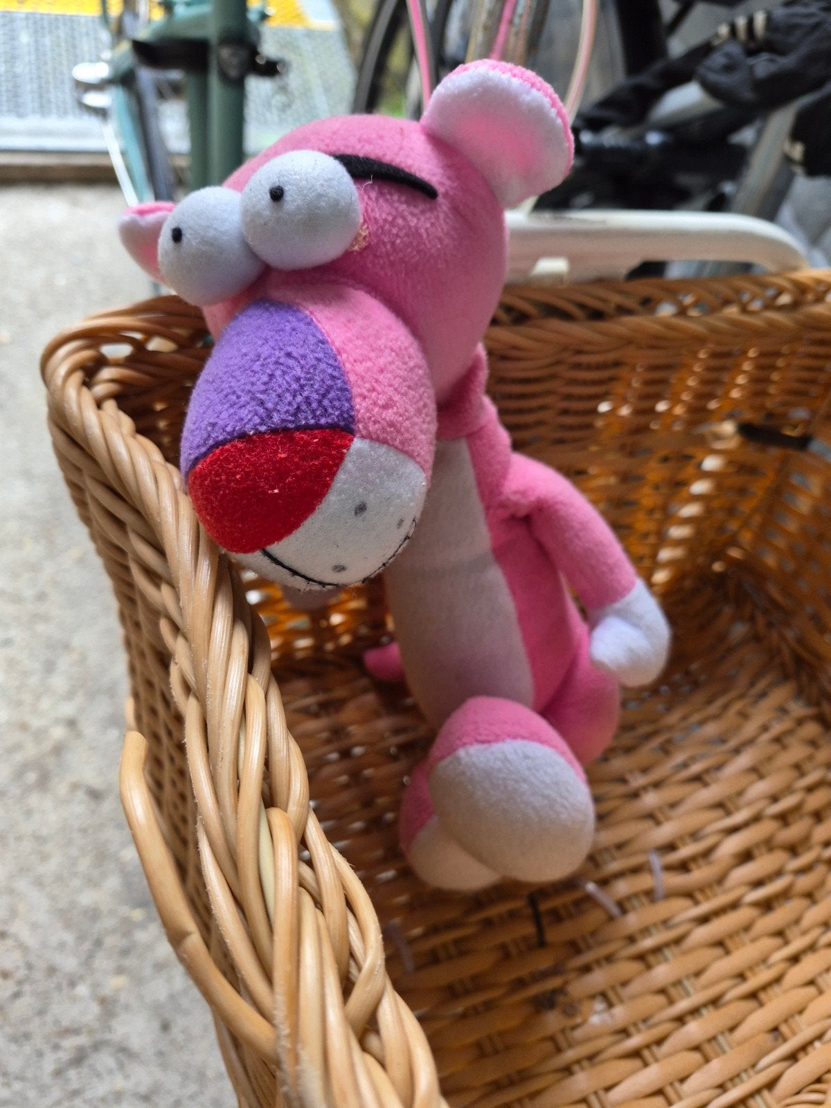 Roze Pluche Panter Knuffel - mooi cadeau, Gebruikt, Overige merken, Overige karakters, Overige typen