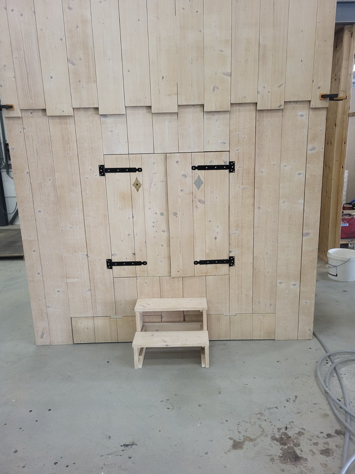 Steigerhouten Kinderbedstee - Nieuw en Verstelbaar, Huis en Inrichting, Ophalen, Verstelbaar, 90 cm, Eenpersoons