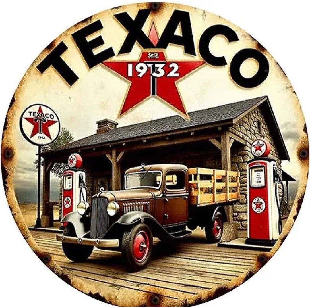 Reclamebord texaco, Verzamelen, Ophalen of Verzenden, Zo goed als nieuw