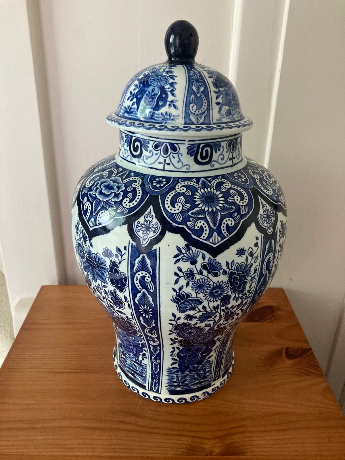 Delftsblauwe grote vaas Royal Sphinx Maastricht, Antiek en Kunst, Ophalen of Verzenden