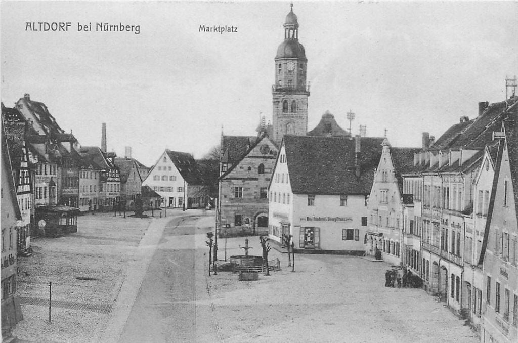 379-135-003 Altdorf bei Nürnberg Marktplatz, Ophalen of Verzenden, Voor 1920, Duitsland