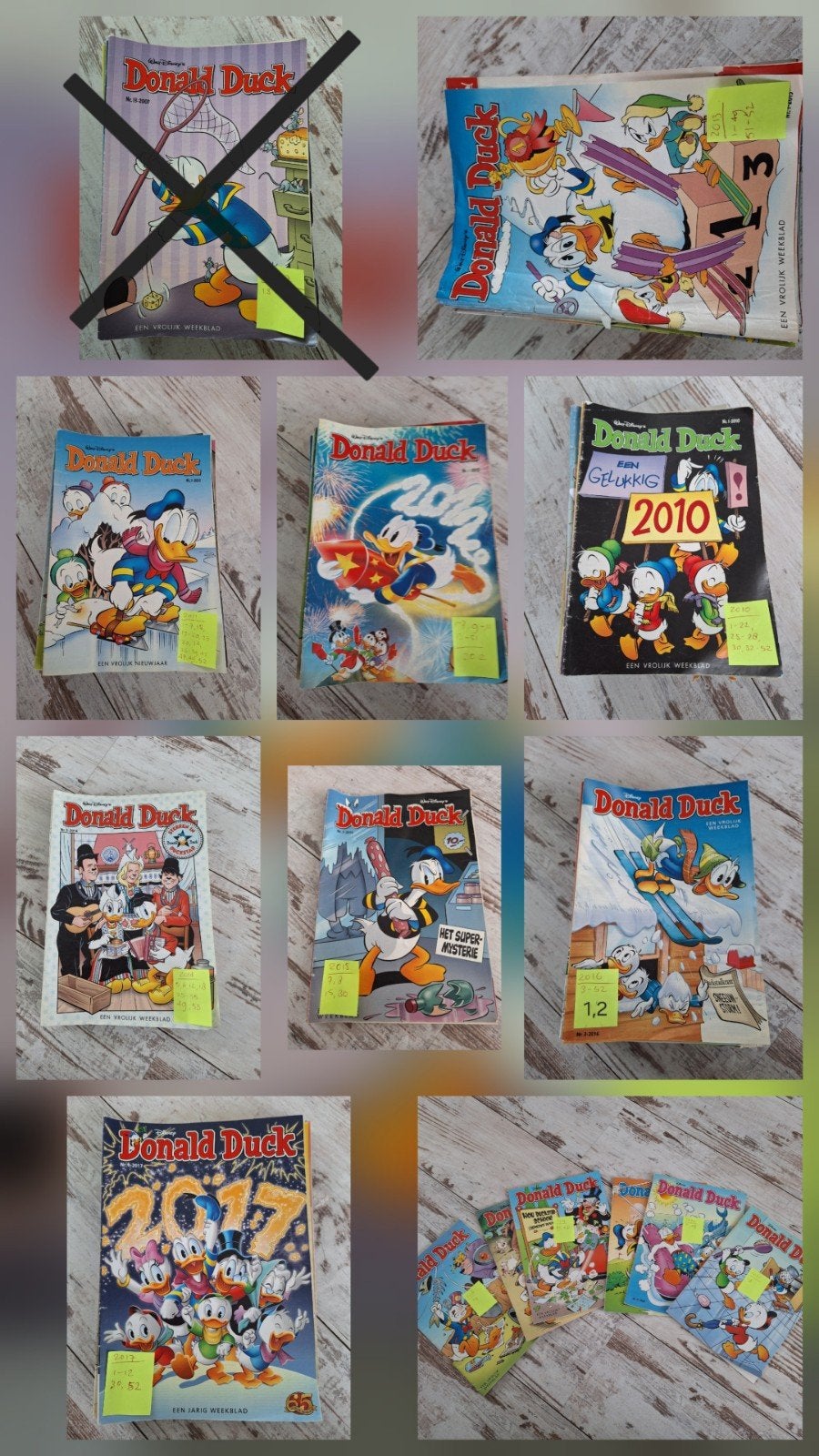 262 Donald Duck / Duckies weekblad / stripboeken, vakantie, Meerdere stripboeken, Ophalen of Verzenden, Gelezen