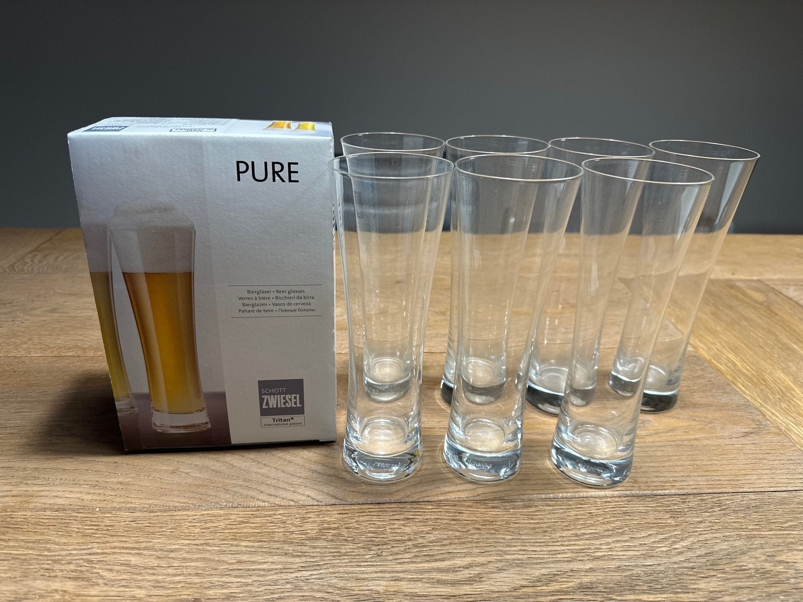 Schott Zwiesel Tritan Pure bierglazen - 9 stuks, Ophalen, Nieuw, Overige merken, Glas
