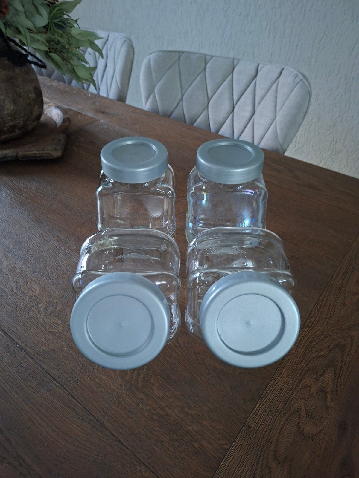 Te koop 4 glazen voorraad potten, Glas, IKEA, Ophalen of Verzenden, Zo goed als nieuw