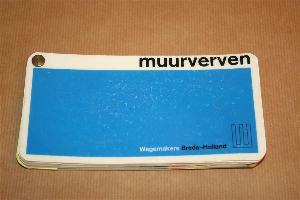 Kleurenwaaier Wagemakers muurverven - Circa 1970, Ophalen of Verzenden, Gebruikt, Overige typen