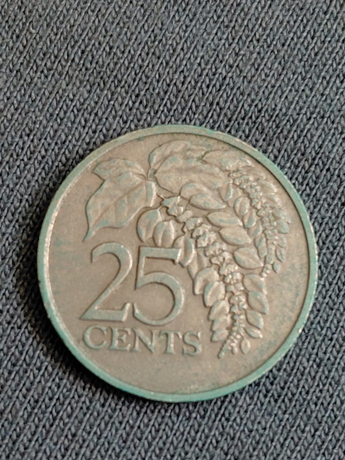 Trinidad en Tobago 25 Cent 1977, Verzenden, Midden-Amerika, Losse munt